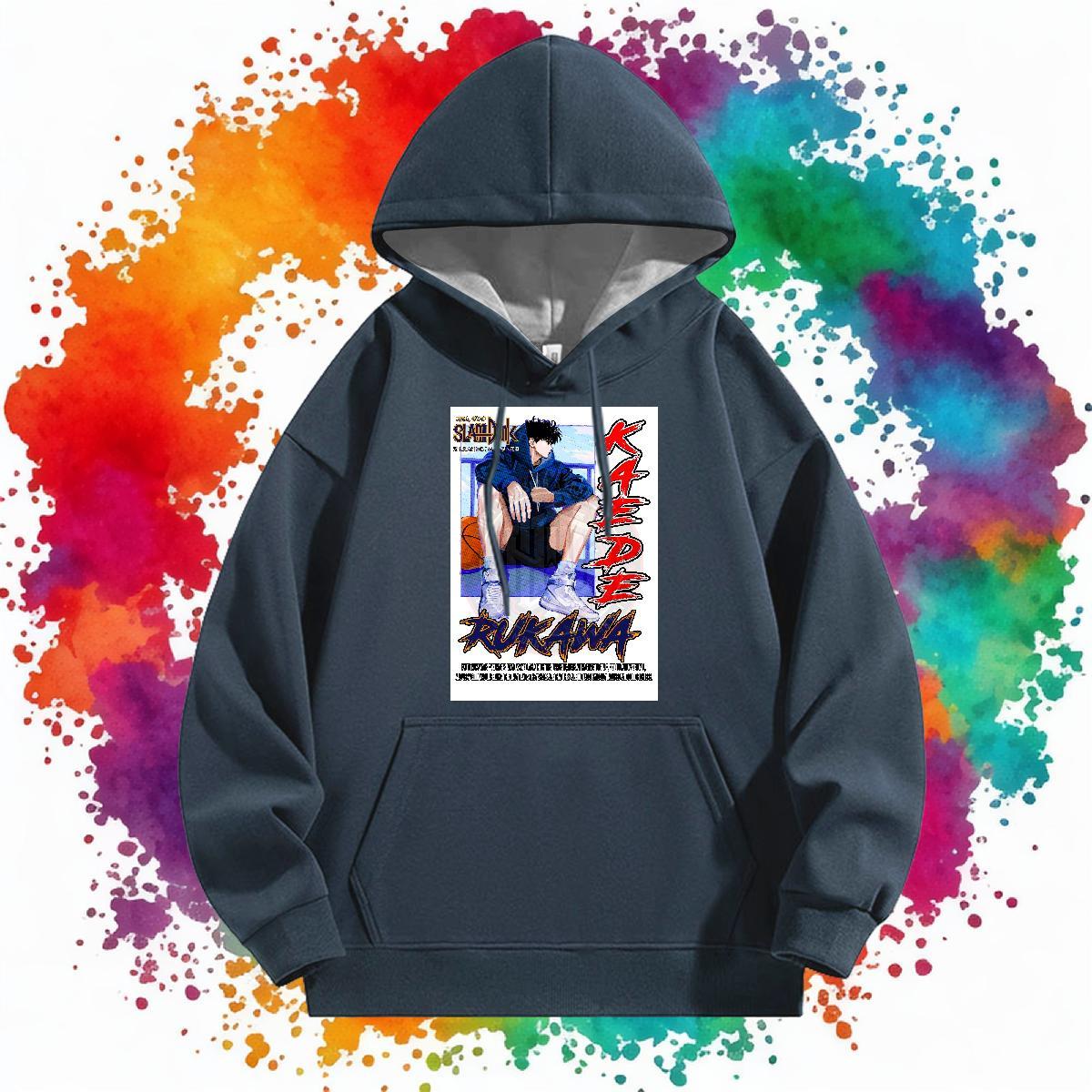 Fashion Casual Hoodie Men Breathable Long Sleeve Soft Men Hoodie Custom Printing Top Pullover Hoodie Y2K 350g Cotton