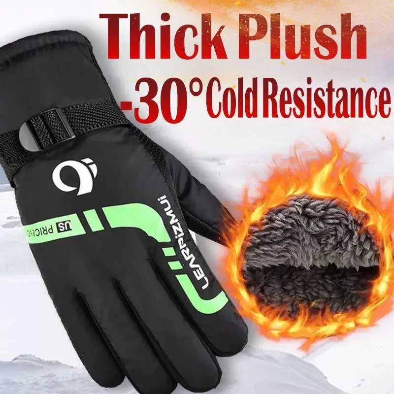 Winter Cycling Gs Mens Outdoor Waterproof Skiing Hiking Bike Warm Gloves Gs Neutral Hot Sports Gs W241026