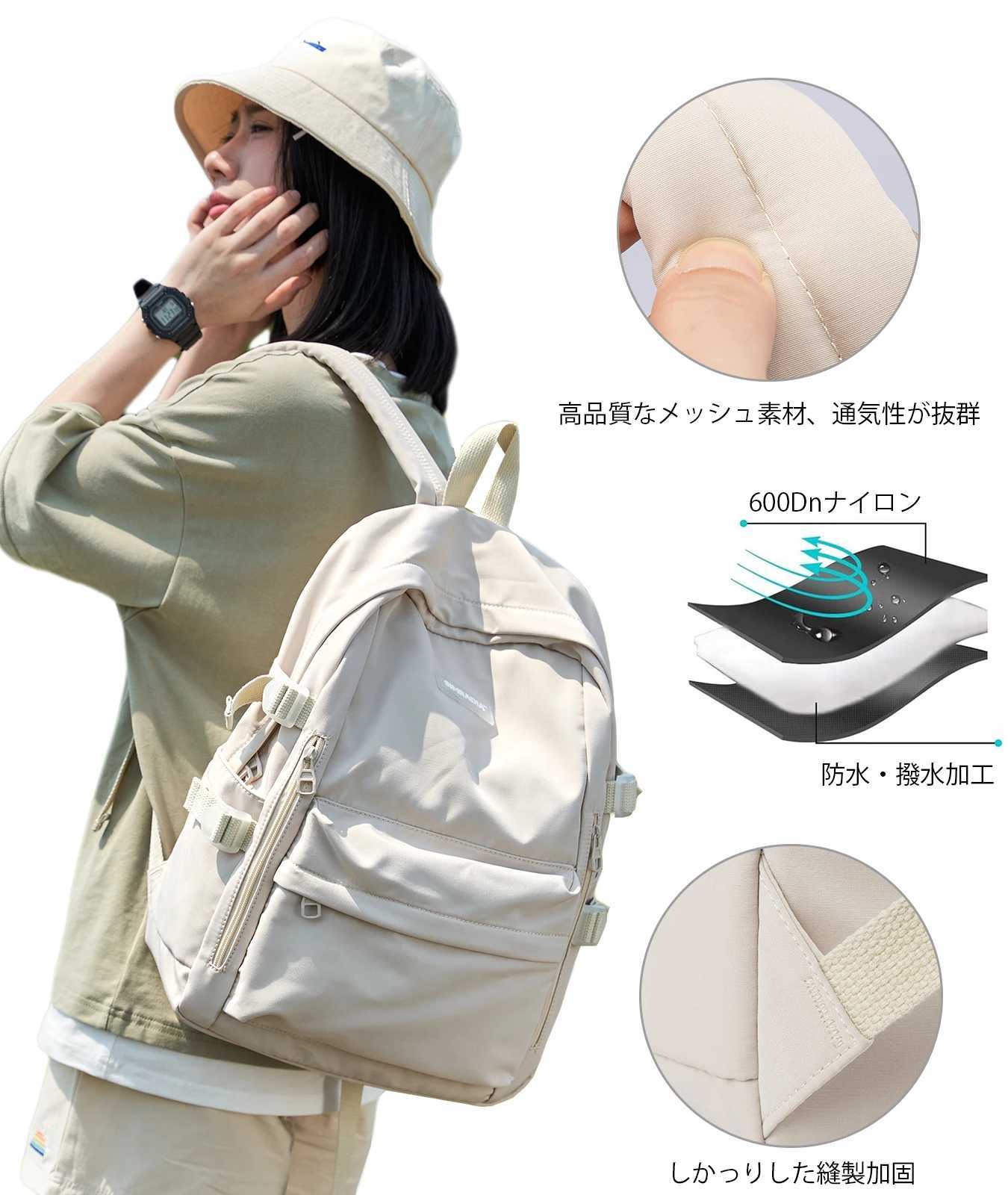 School Backpack for Women Waterproof Aesthetic Laptop Backpack Fit 15.6 inch Travel Work Daypack for TeensXJ241026
