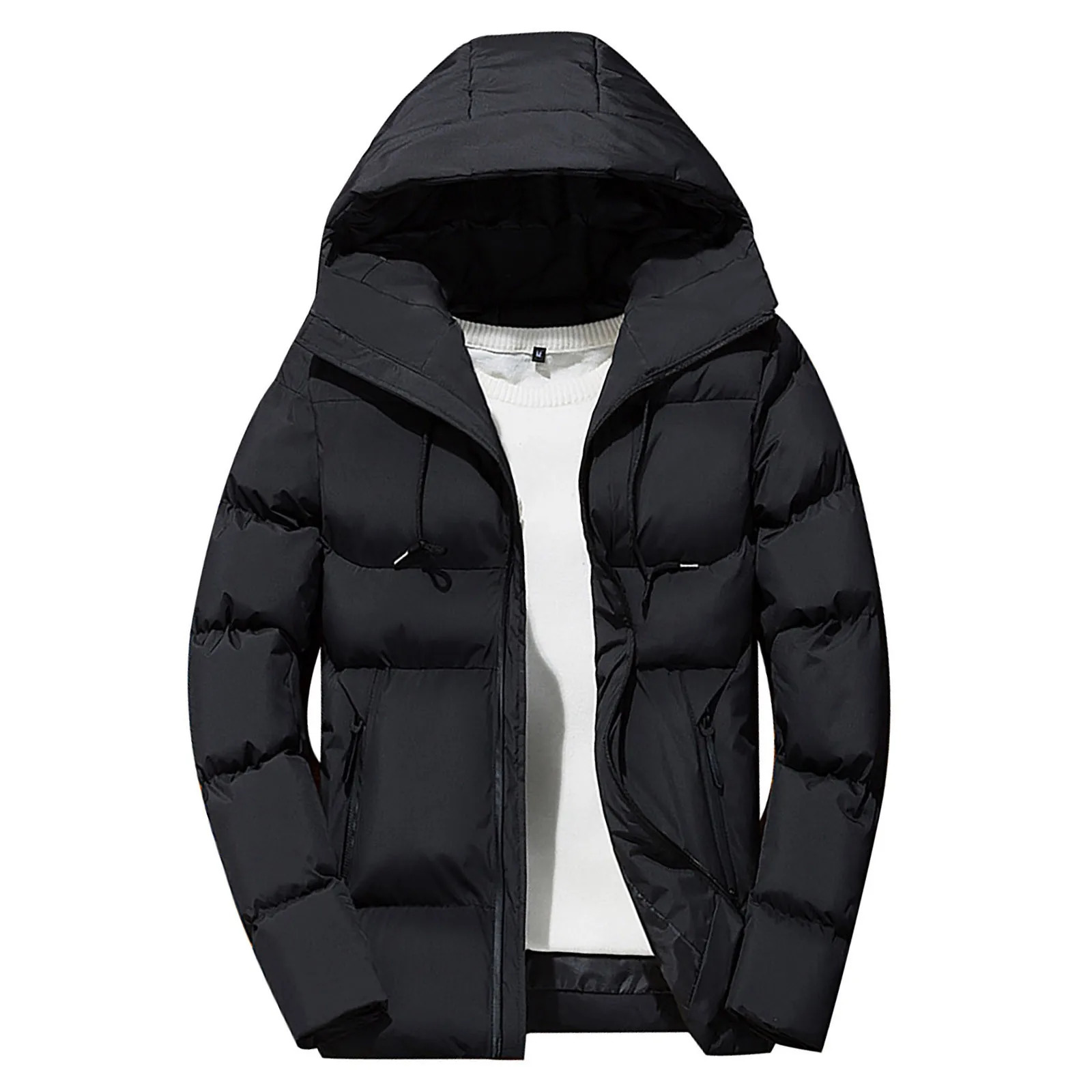 Winter mens jacket fashionable mens cotton thick warm hooded park casual mens sportswear Chaquetas Hombre 241025