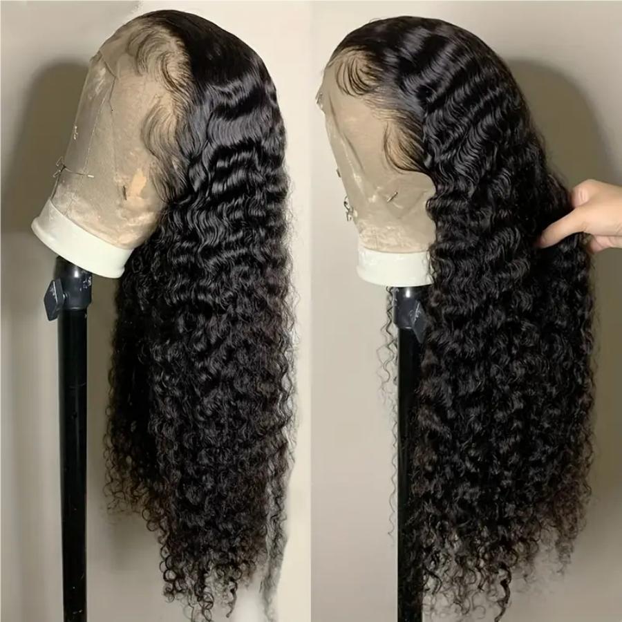 Deep Wave 13x4 Hd Curly Lace Front Hair Wigs For Women Frontal Wig Human Brazilian hair