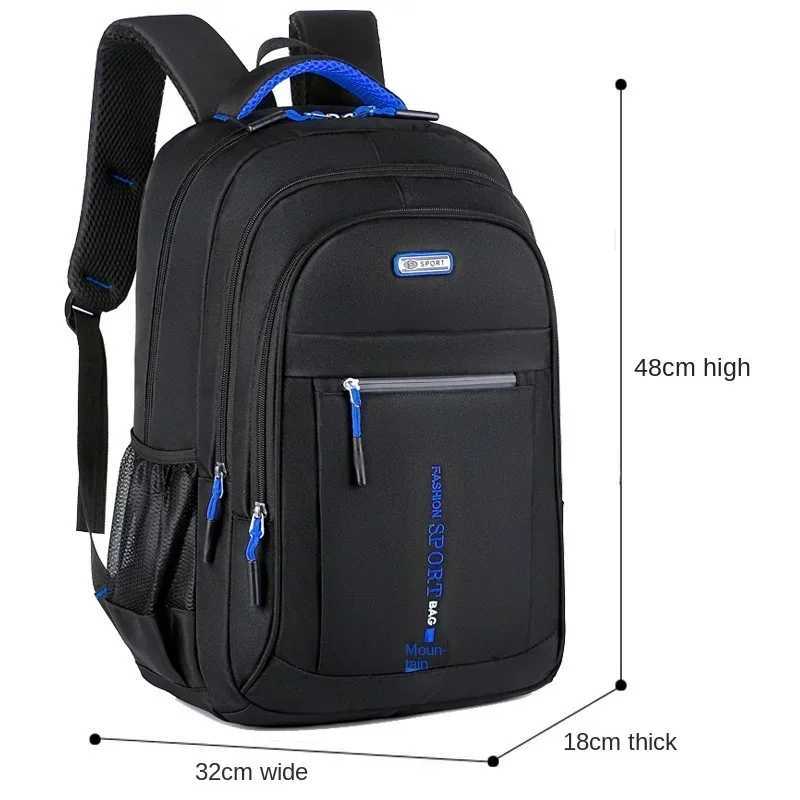 Mens Backpacks Oxford Waterproof Rucksack Business Computer Bag Casual Travel Backpack Senior High School Student SchoolbagXJ241026
