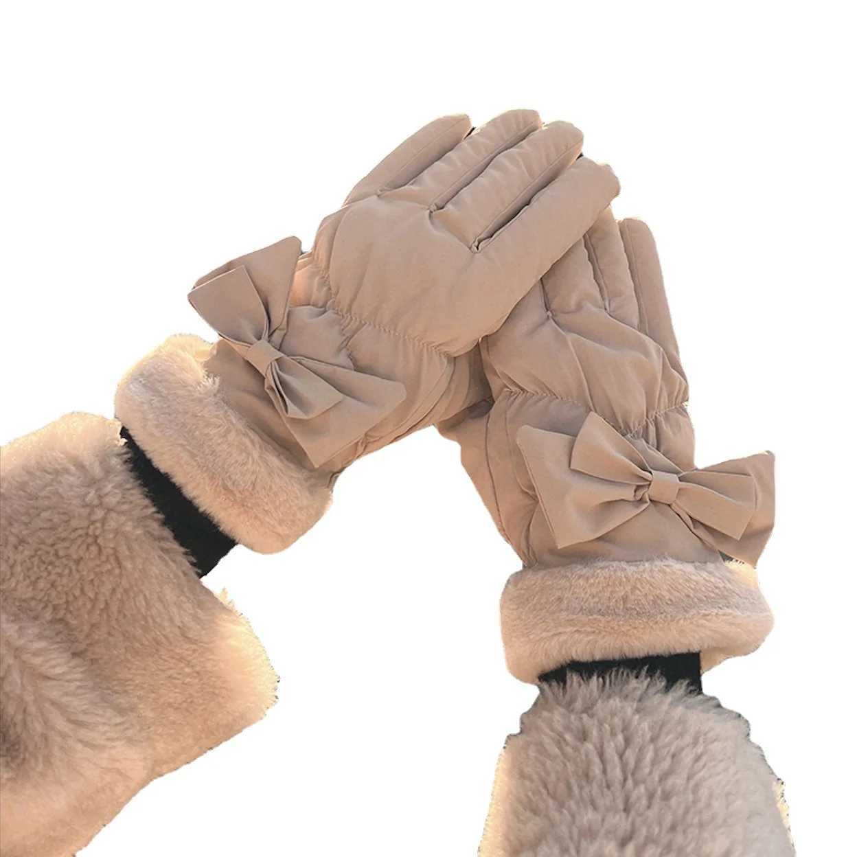 Fashion womens Gs autumn cute warm wrist gloves full finger gloves women outdoor sports women driving skiing touch screen W241026