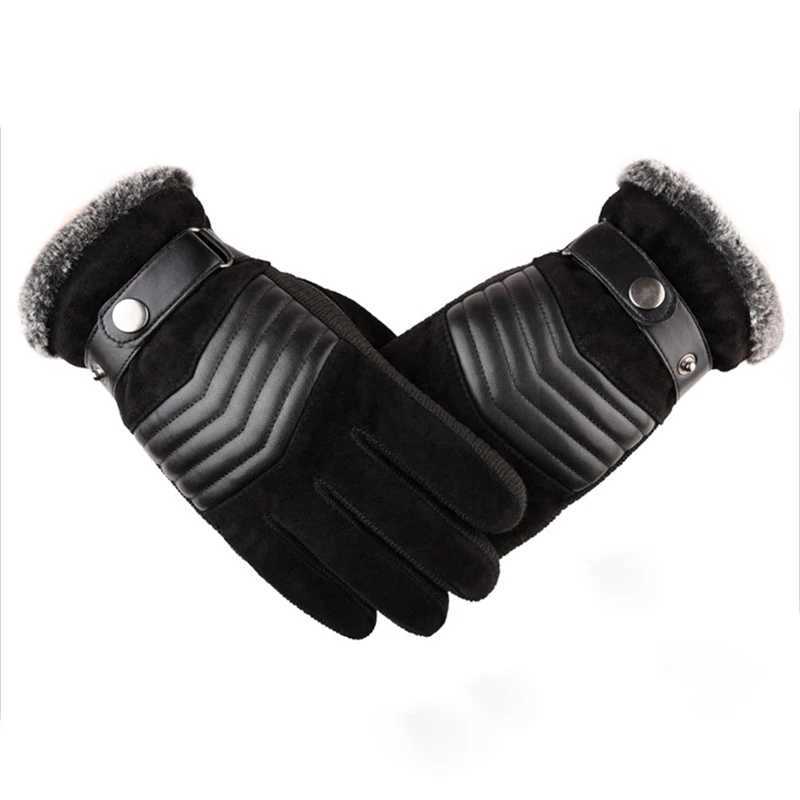 Mens Thick Paddle Gs Polyester Thick Warmth Gs Brown Driving Skiing Winter Russia Winter W241026