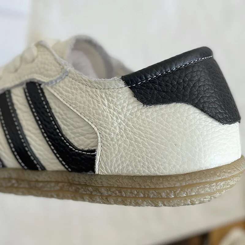 Careaymade-Genuine Leather Women's Shoes,Soft Sole Comfortable Casual Single Shoes,Cowhide Ugly Cute hot Lace Up Small White Shoes