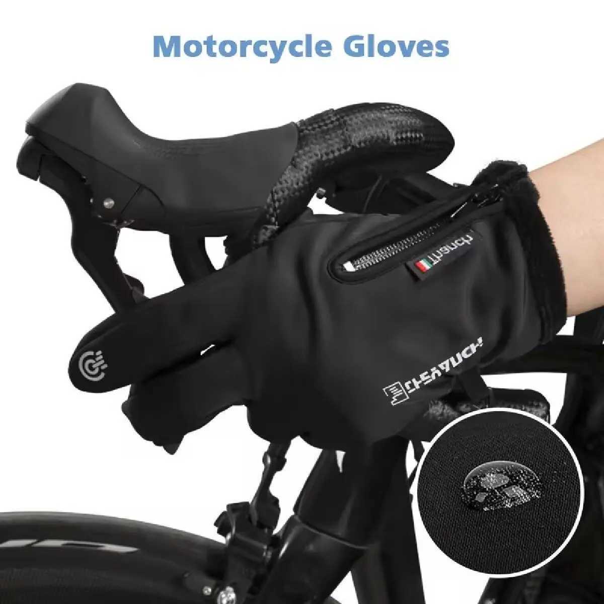 Outdoor winter Gs motorcycle Gs with wool lined touch screen snow G waterproof riding Gs W241026