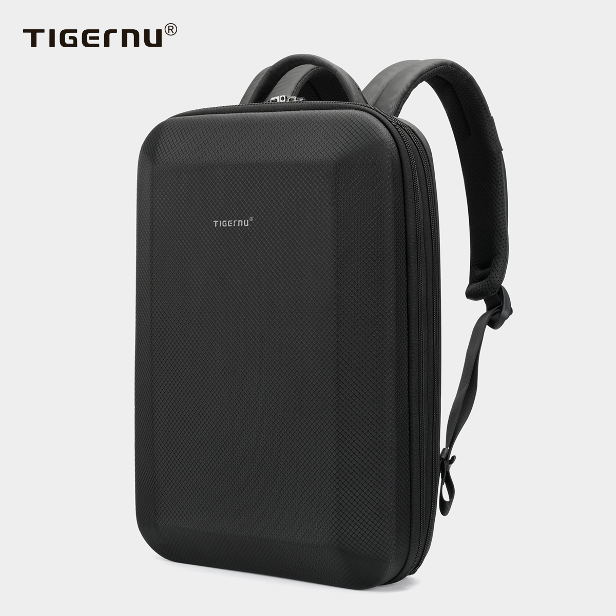 Tigernu hard shell fixed business laptop backpack expandable waterproof commuting backpack for men and women