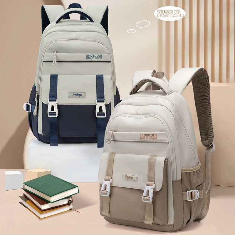Large Capacity Backpack 2024 New College Style Female Leisure Backpack Fi Travel Junior High School StudentsXJ241026