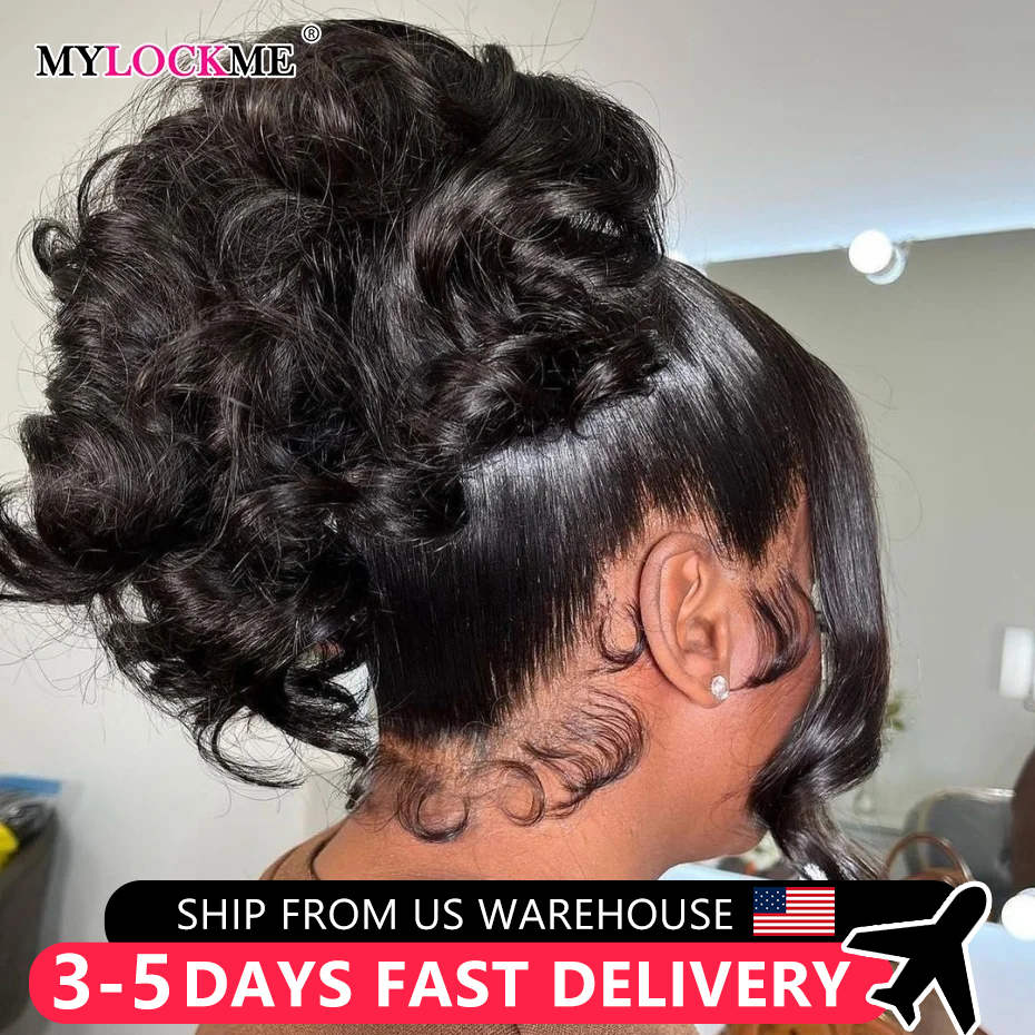 Body Wave Front Wigs 360 Full Indian Hunan Hair 13x4 13x6 HD Lace Frontal Wig For Women Pre Plucked MYLOCKME