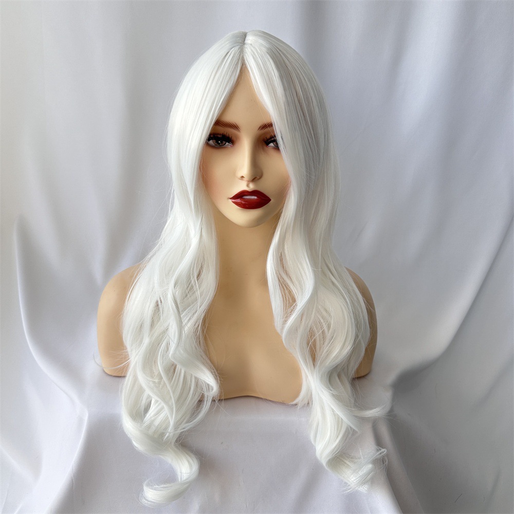 Hot selling wigs for women synthetic long curly hair, fluffy wavy curly hair fashionable wigs