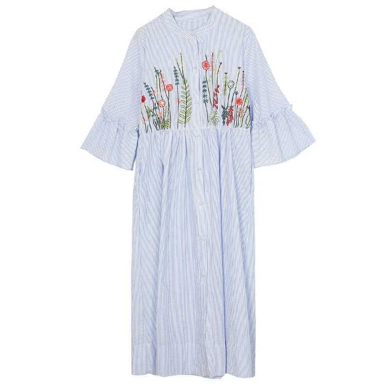 Pregnant womens summer corset loose floral design large size small and fresh puff sleeves French style W241026