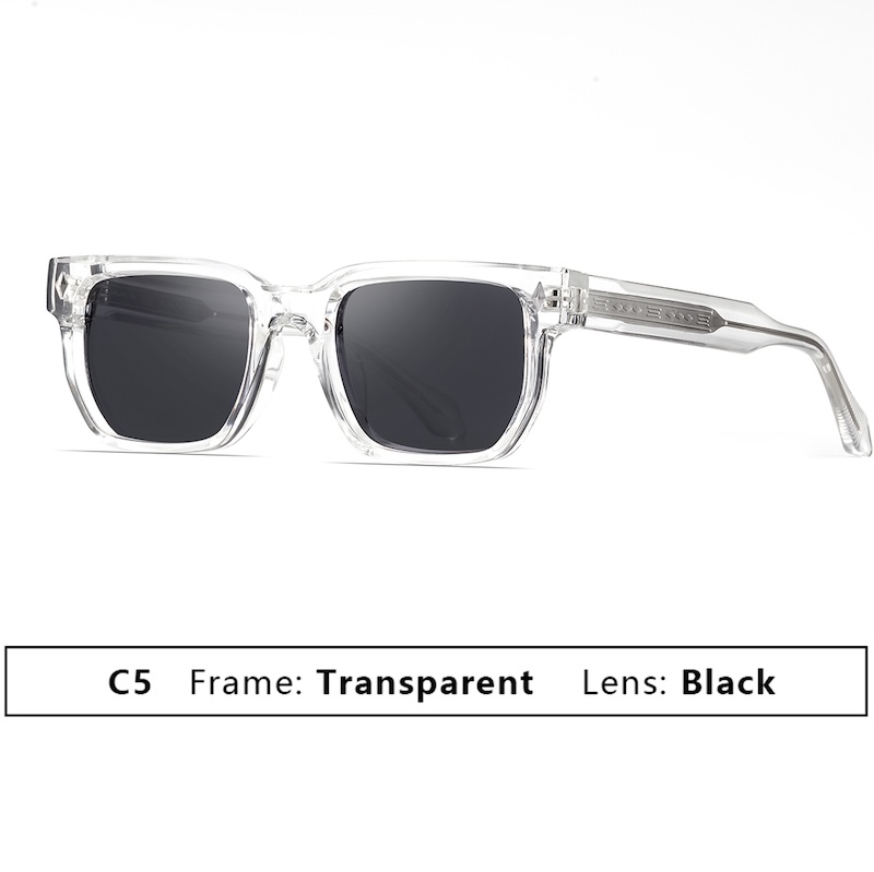 Retro Cat Eye Sunglasses Women Rectangle Cool Steampunk Thick Sun Glasses for Men y2k Wrap Around Cyberpunk Futuristic Personalized Shades UV400 Rivet