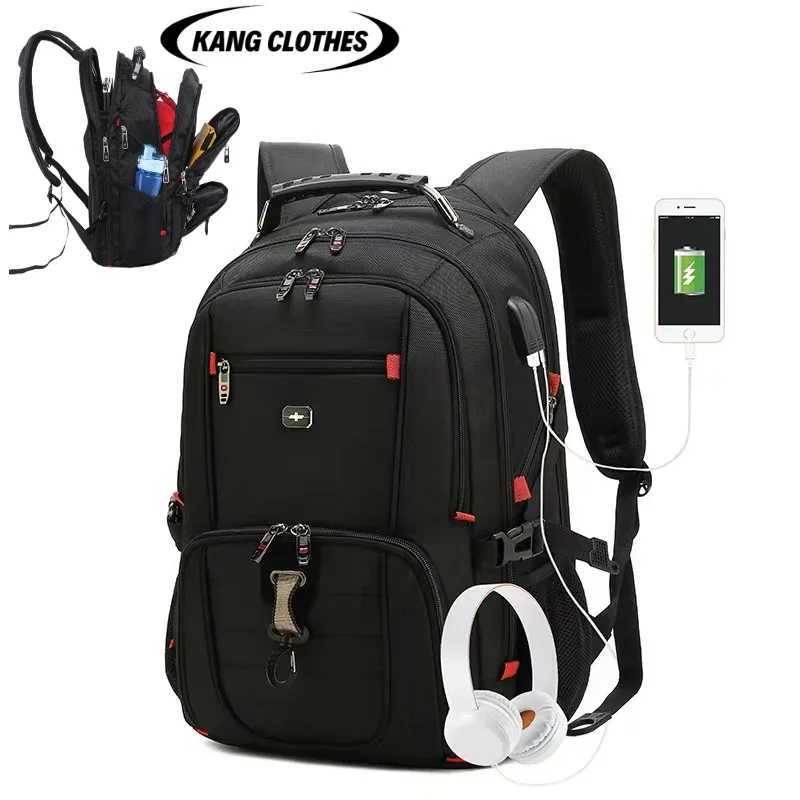 Large Capacity Male Backpack Fi Travel Multifuncti USB Charging Waterproof Anti-theft 17 Inch Laptop Backpack For MenXJ241026