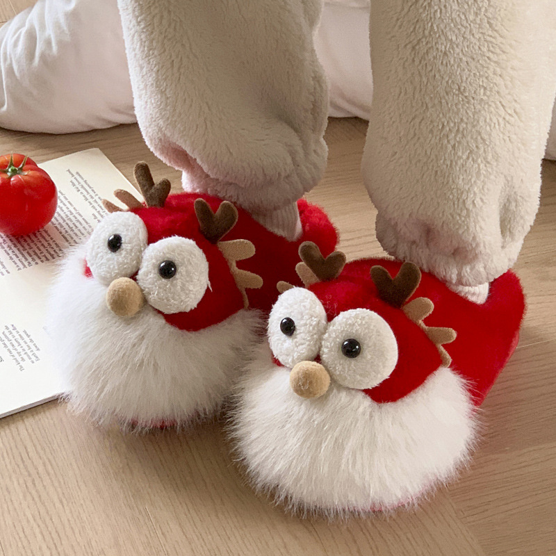 Cozy 2024 Cartoon Cotton Slippers for Women's Winter Warmth d212