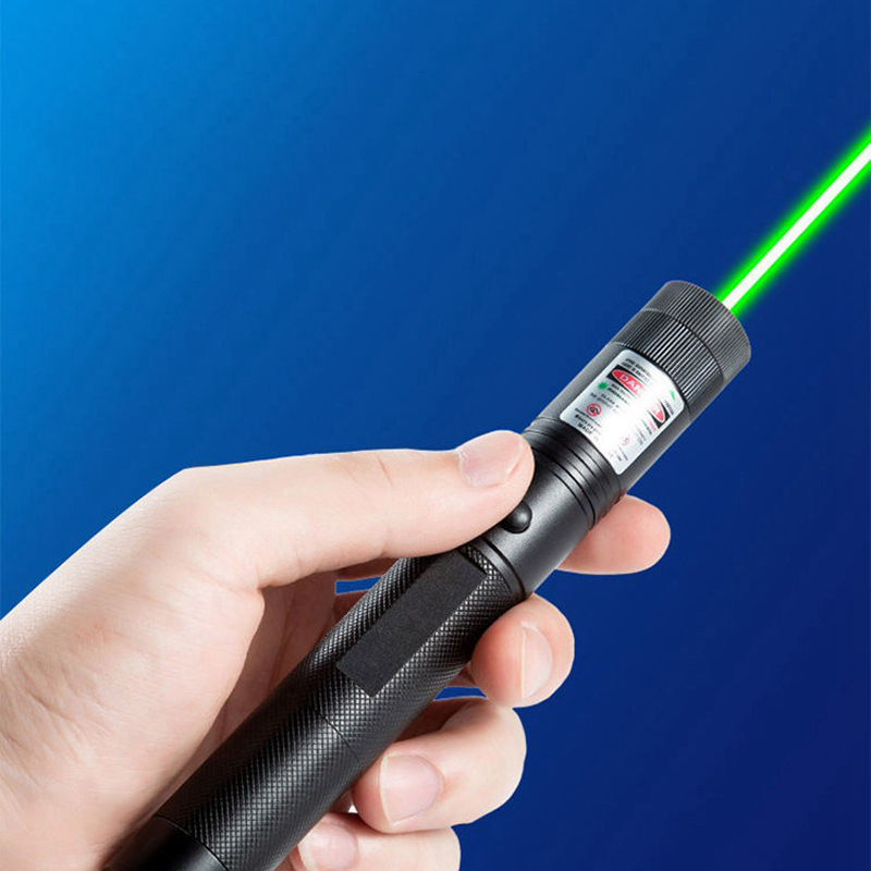Pet Engagement Green Laser Toy for Cats and Dogs - Fully Adjustable, Long Lasting Rechargeable Battery