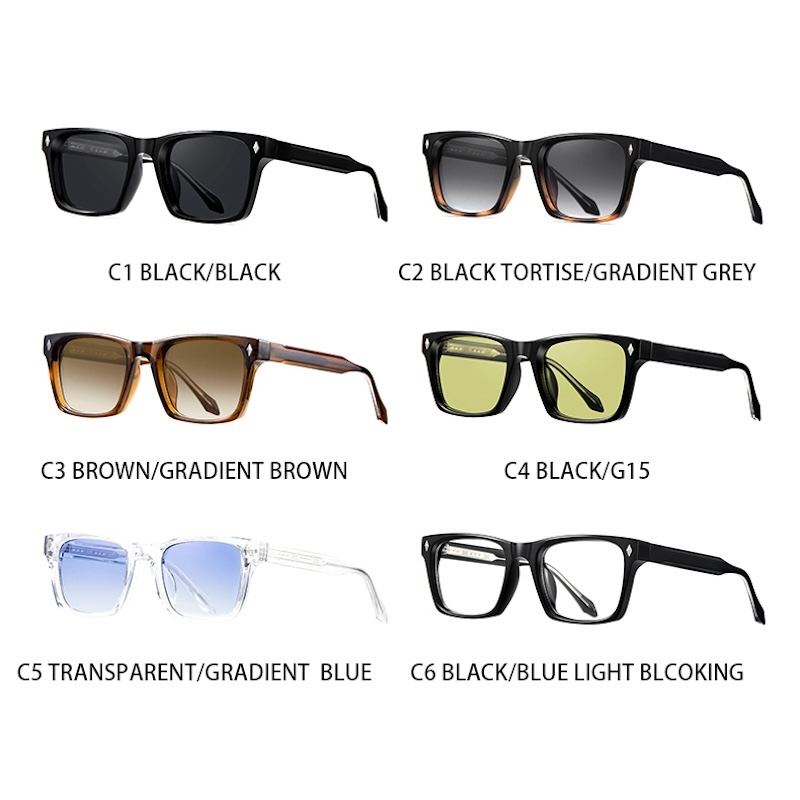 Retro Square Sunglasses Men Women Cool Steampunk Thick Sun Glasses Vintage Fashion for Men y2k Cyberpunk Futuristic Personalized Shades UV400 Rivets S
