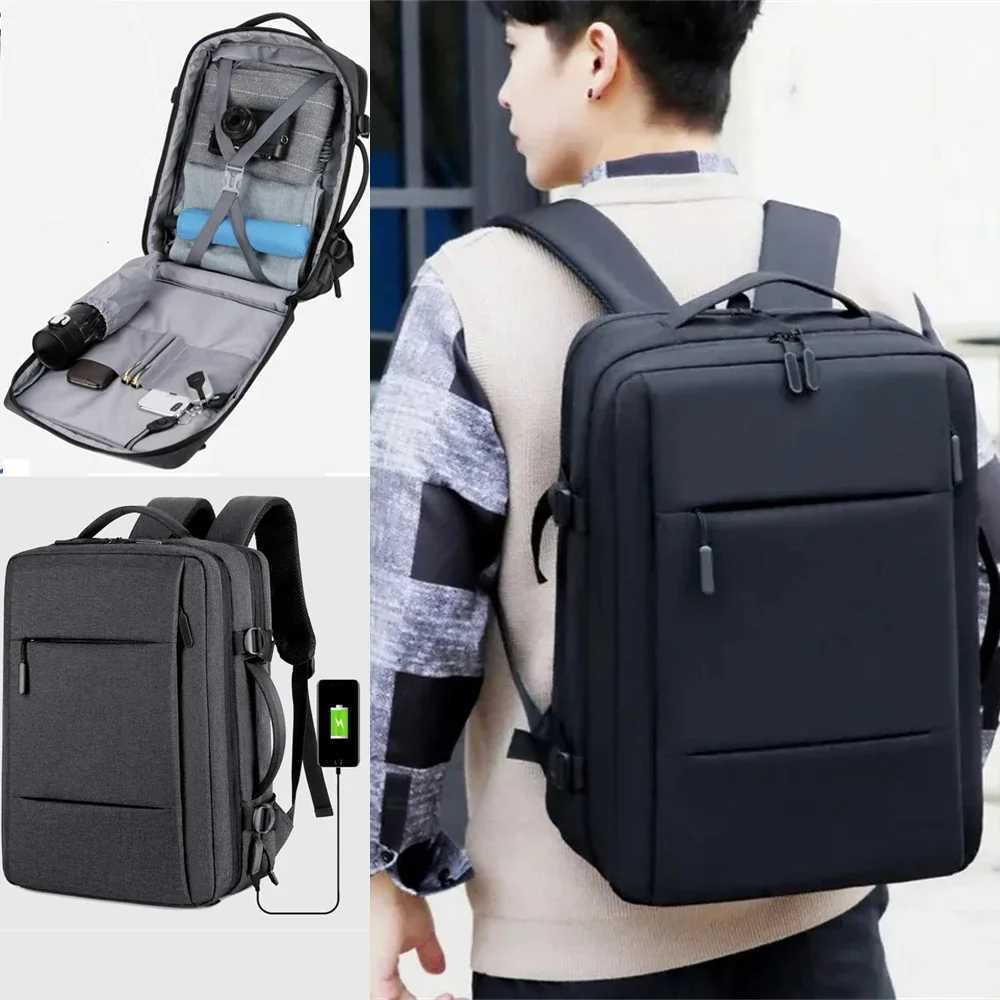 Classic DSLR Backpack Men Business Camera Bag School Expandable USB Bag Large Capacity Laptop Waterproof Fashion Travel BackpackXJ241026