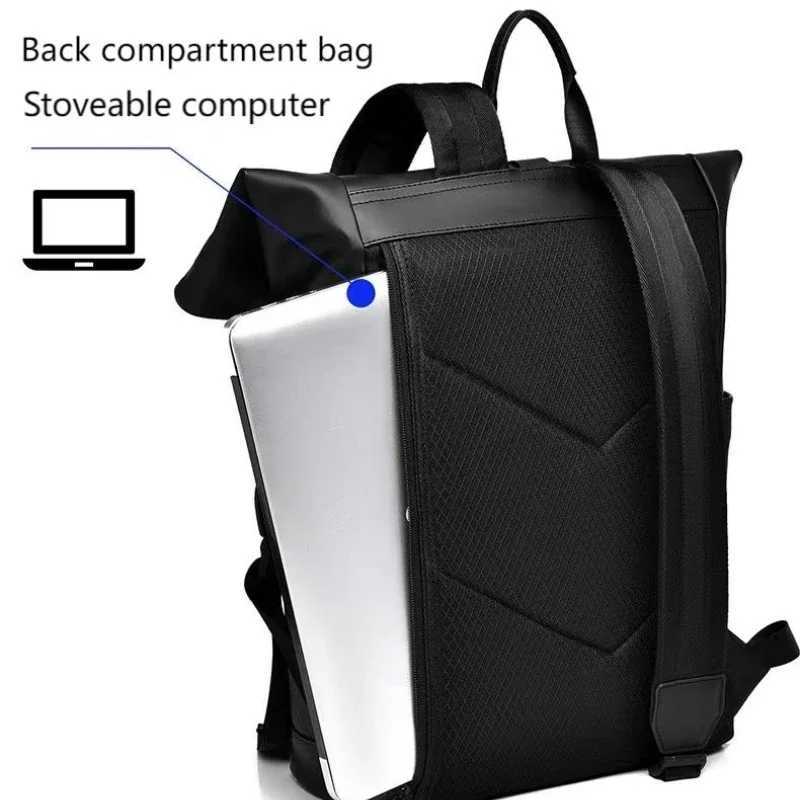 Large Capacity Backpack Reflective Diamd lattice Bag Waterproof PU leather Travel Backpack Locomotive travel New in MotorcycleXJ241026