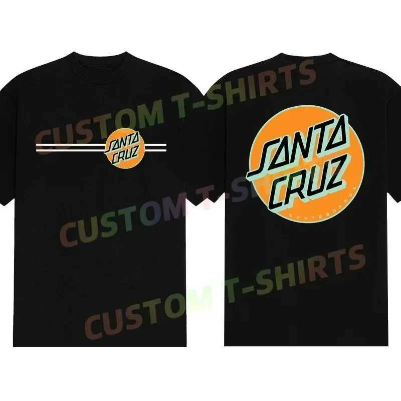 2024 mens casual T-shirt Santas Roskopp Evo 2 T-shirt oversized sports top shorts Slves Cruz 100% cotton T-shirt S-3XL T W241026