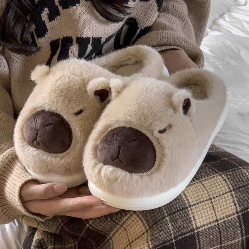 Cozy 2024 Cotton Slippers: Veet Indoor Cartoon Animal Slippers for Women 233b