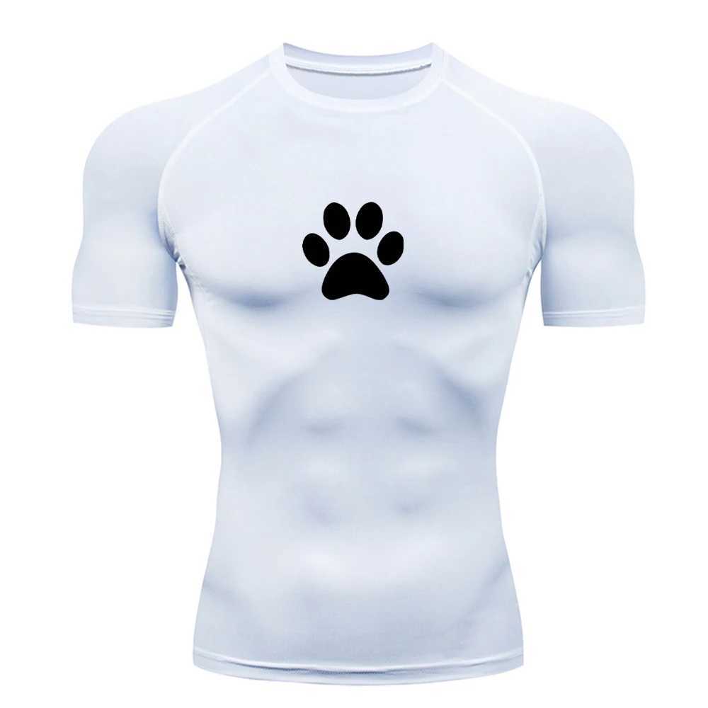 Mens compression shirt summer gym sports running T-shirt quick drying short Sleve mens Rush protective suit W241026
