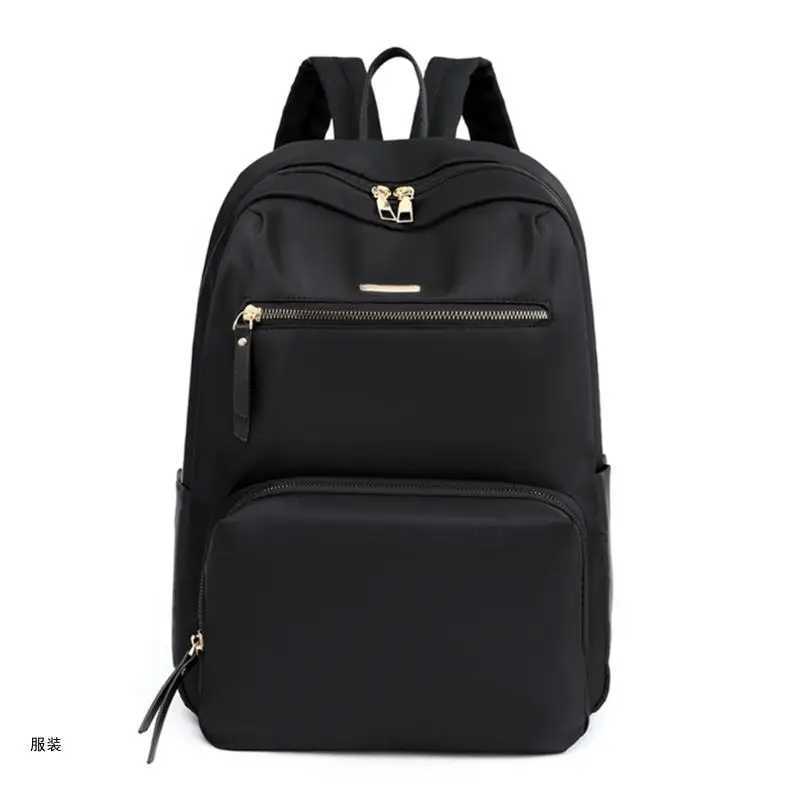 D0UD Backpack Middle High School College Backpack Large Capacity Bookbags Teen Student Girl Daypack Black/Khaki/Gray/PinkXJ241026