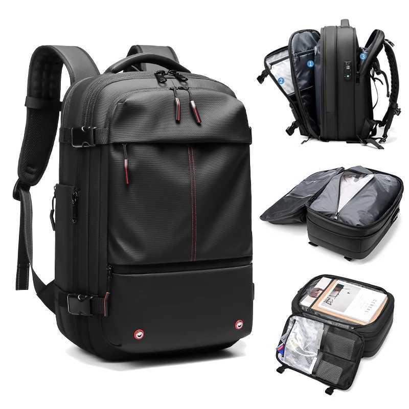 Travel Men 17 inch Laptop Backpack vacuum compressi Backpack Business Large Capacity school Backpack expand outdoor backpackXJ241026