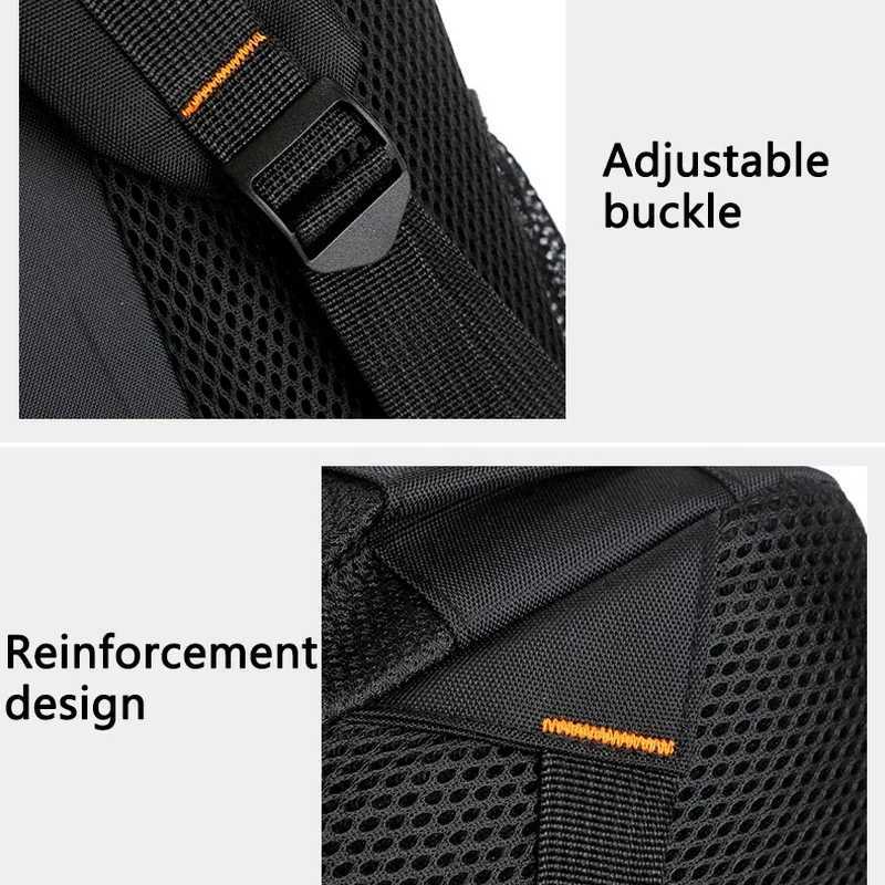 Teenage Boys School Bags Large Capacity Black Nylon Multifunctional College Middle High Student Schoolbag Backpacks MenXJ241026