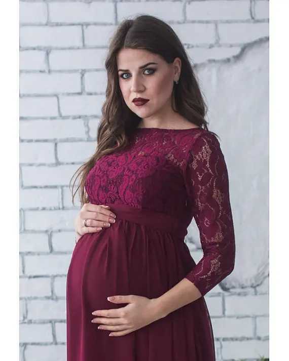 Pregnant Womens Wear 2024 Elegant Womens Vestdos Lace Party Formal Evening Dress DS19 W241026