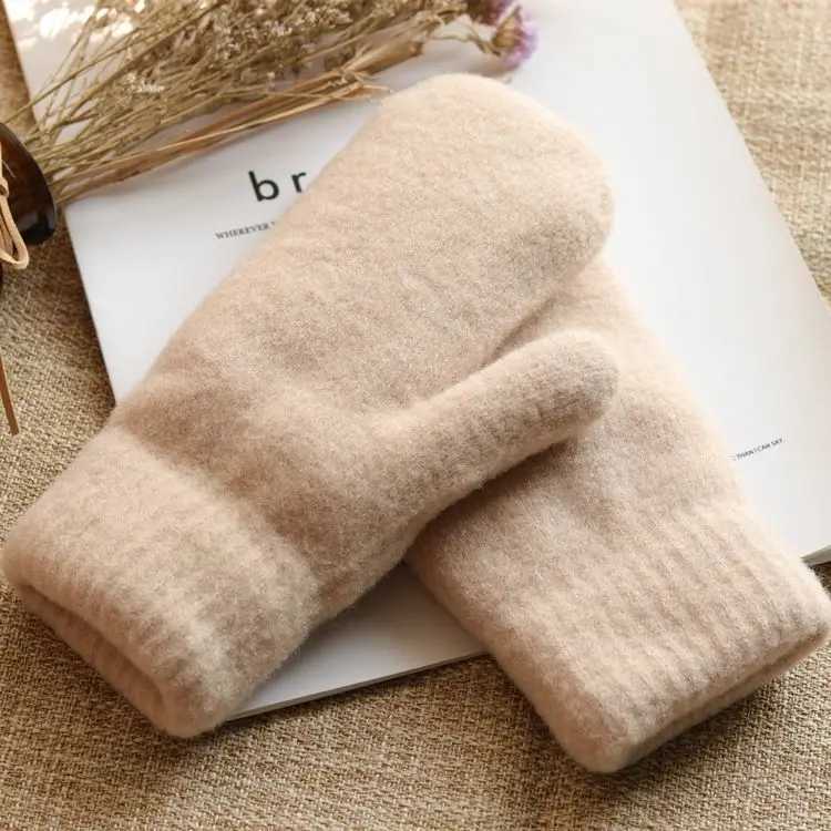 Winter womens model with velvet thickened cold resistant knitting Gs for womens autumn and winter cycling double-layer insulation Gs W241026