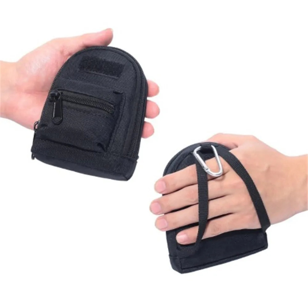 Mens Backpack Hanging Bag Portable Coin Purse Key Earphone Storage Pocket Bag Card Holder Wallet Pouch Outdoor Sports Waist Bag 241025