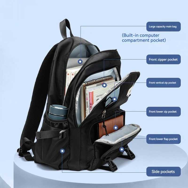 Junior High School Bag New Mori Large Capacity Load Reduction Ins Backpack High School Appearance Level BackpackXJ241026
