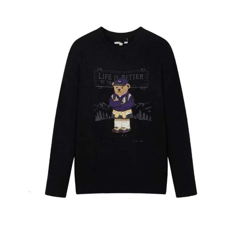 2024 Women's Winter Clothing New Detachable Hat Retro Fashion Round Neck Hoodie Knitted Women Sweater Pull Coreen