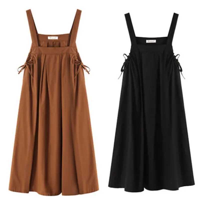 New loose dress fashionable and casual womens belt dress W241026
