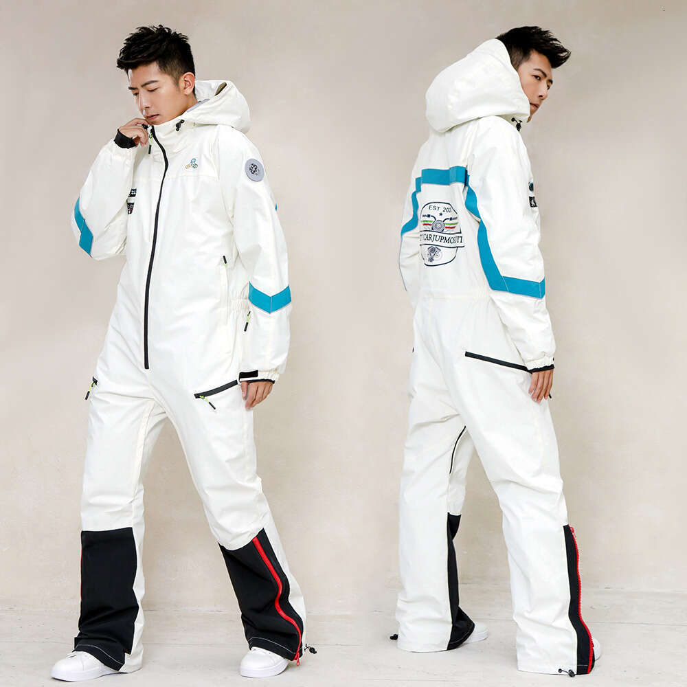 Ltvt-Waterproof Set For Men, Windproof, Warm, Outdoor, Snow Ski And Snowboard, Reflective Jumpsuit, Winter