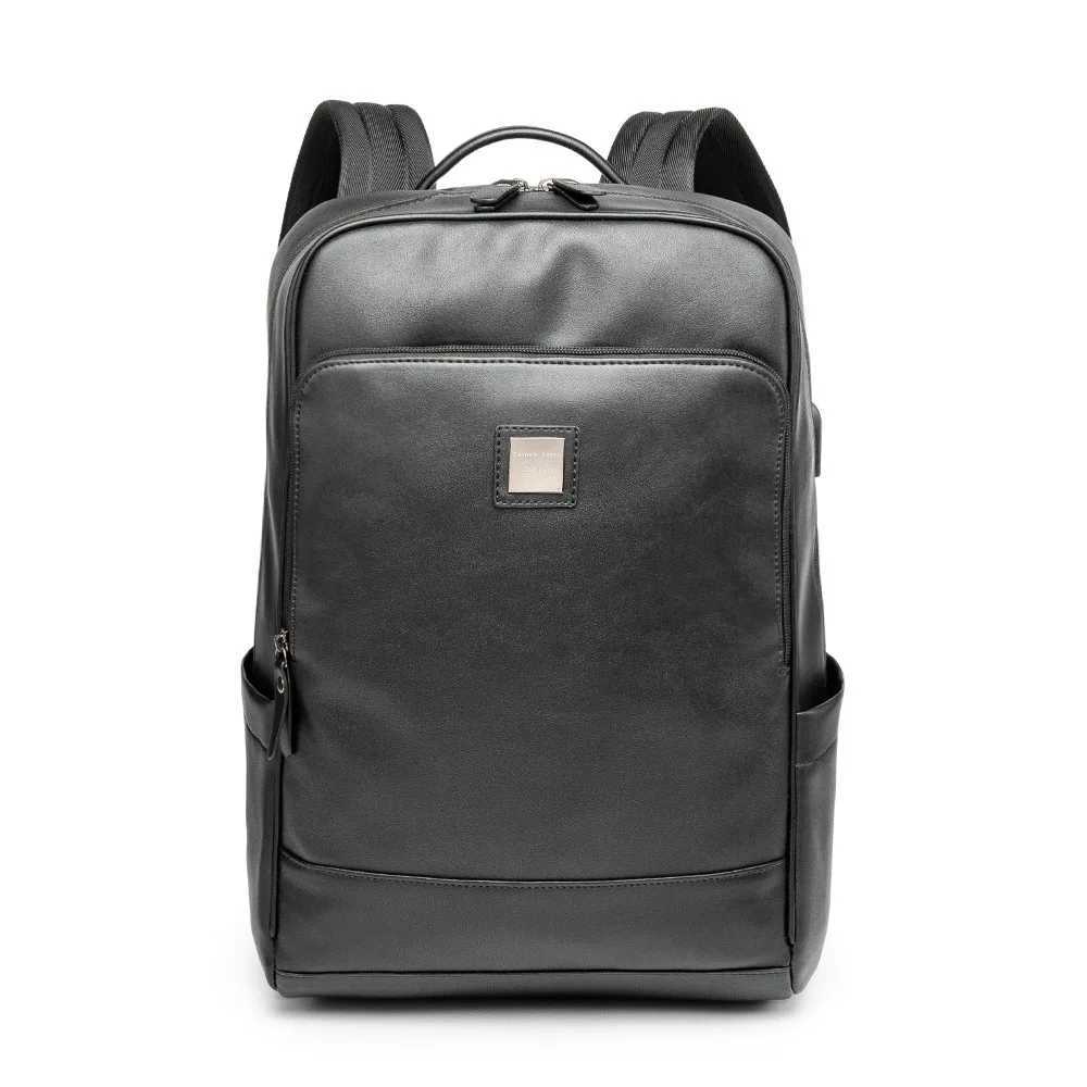 2023 New Natural Cowskin Genuine Leather Mens Backpack Fashion Large Capacity Shoolbag For Boy Leather Laptop Backpack BagXJ241026