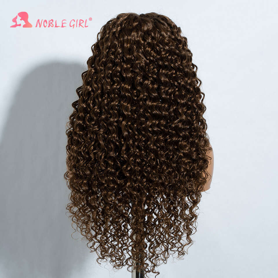 Synthetic 30 Inch Long Hair Afro Kinky Curly Wigs For Women Lace Front Wig