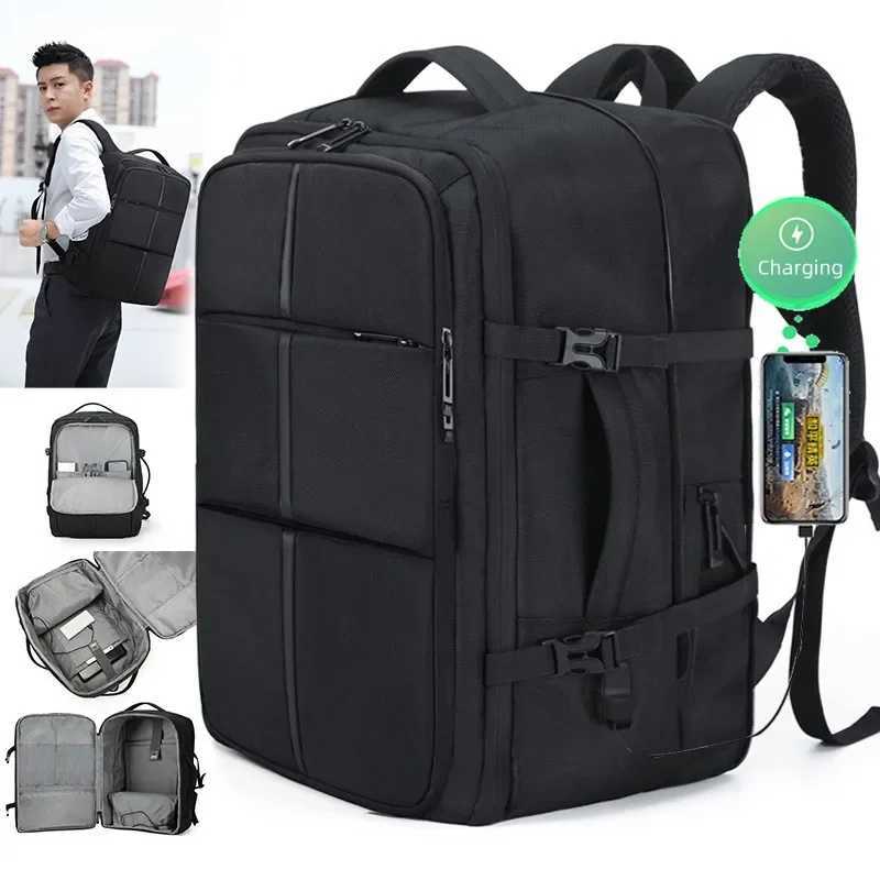 New Large-capacity Business Backpack Mens Multifunctial Expandable Nyl Travel Backpack Computer Bag Waterproof Lage BagXJ241026