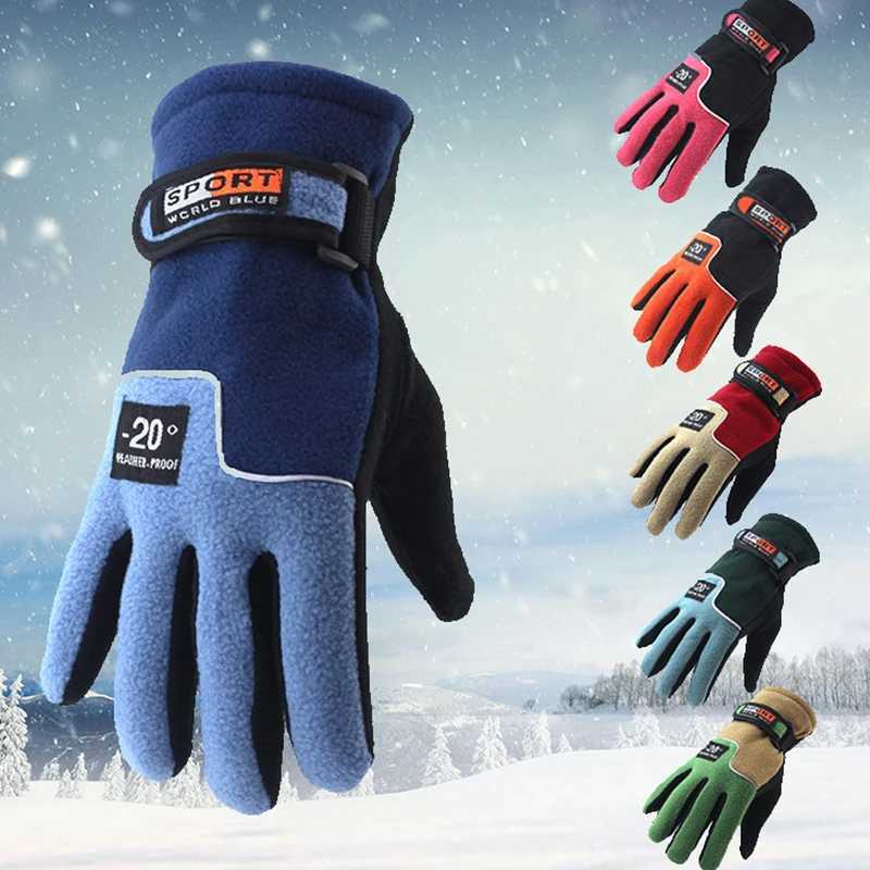 Mens winter wool hot G motorcycle hot warm G polar wool gloves mens snow sports windproof and anti-skid G W241026