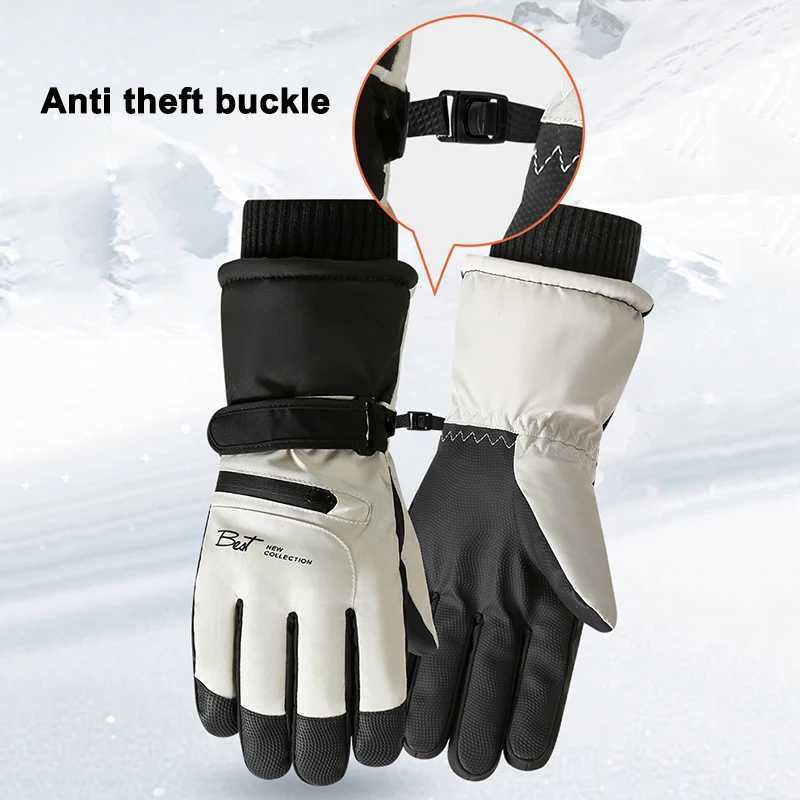 Thick winter cycling G mens outdoor waterproof skiing motorcycle warm gloves anti slip G hot sports gloves W241026