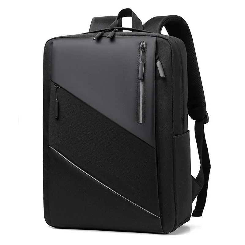 Laptop Backpack with USB Plug Mens Business Backpacks Notebook Casual Multifuncti Waterproof High Quality School Bag For MenXJ241026