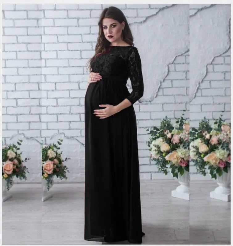 Crochet lace maternity photography prop dress maternity photo shoot cardigan woolen sweater maternity long dress W241026