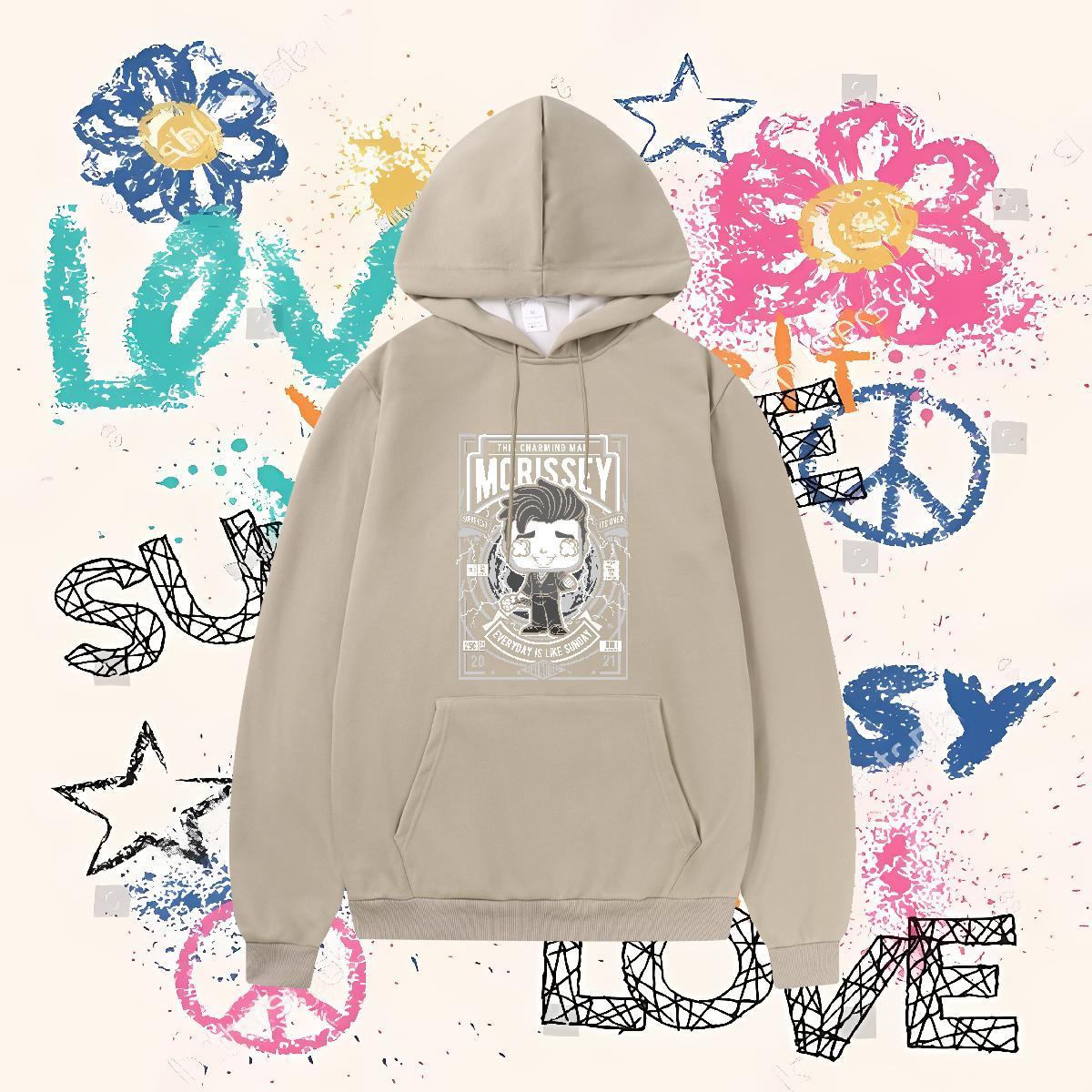 Fashion Designer Mens Hoodie Long Sleeve Soft Loose Men Tops Hoodie Cartoon Print Top Pullover Hoodie Daily Wear 350g Cotton