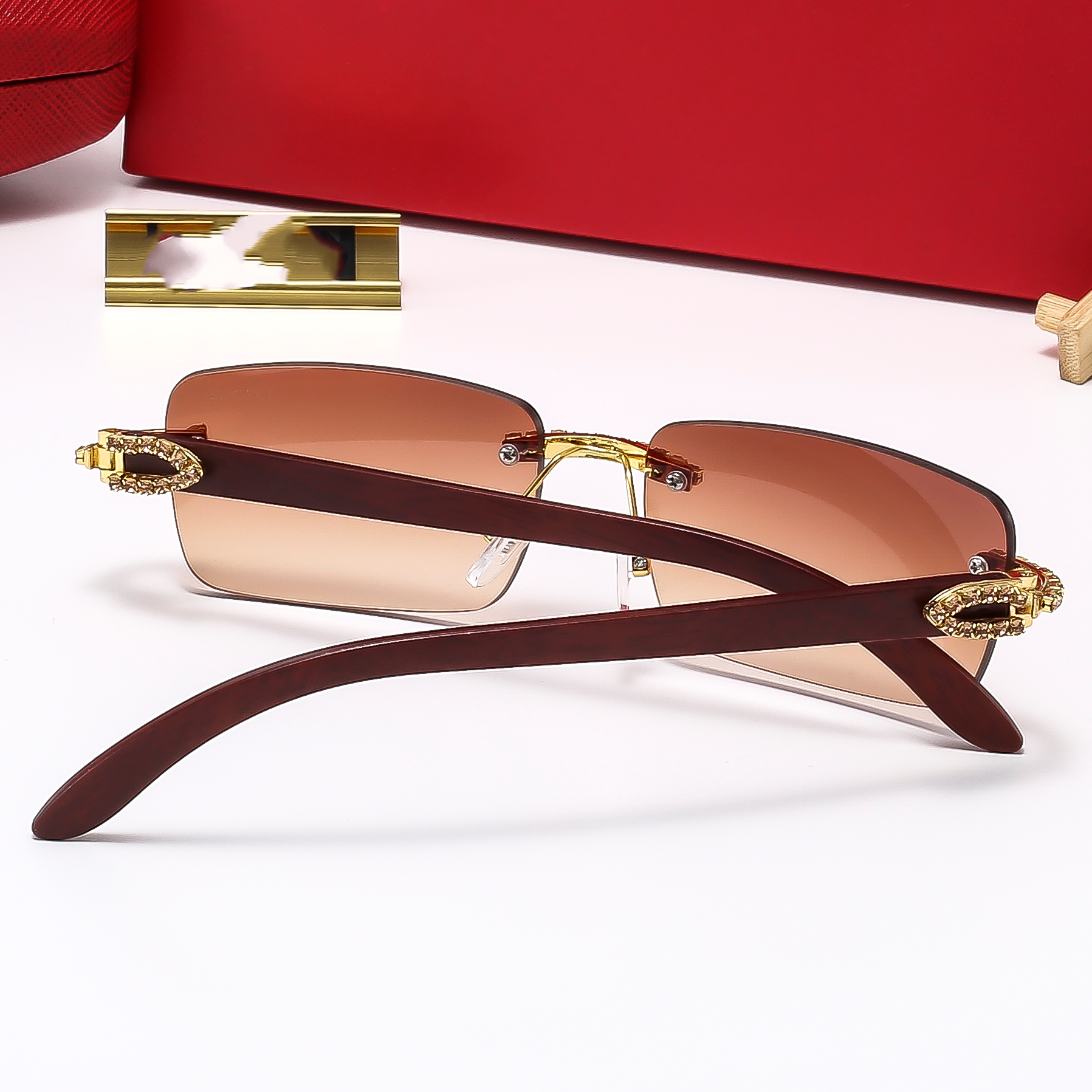 Rimless Sunglasses for Women - Style, Lightweight & Comfortable Fit Z260306