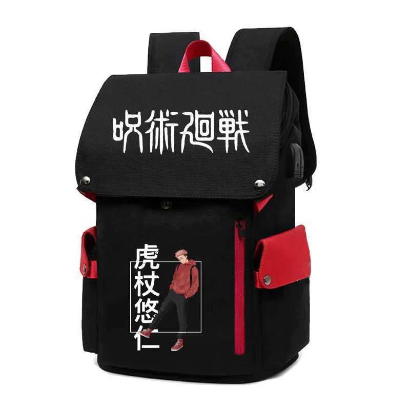 Jujutsu Kaisen Anime Backpack Primary And Middle School Students Boys Girls Schoolbag Women Men Large Capacity Laptop BackpackXJ241026