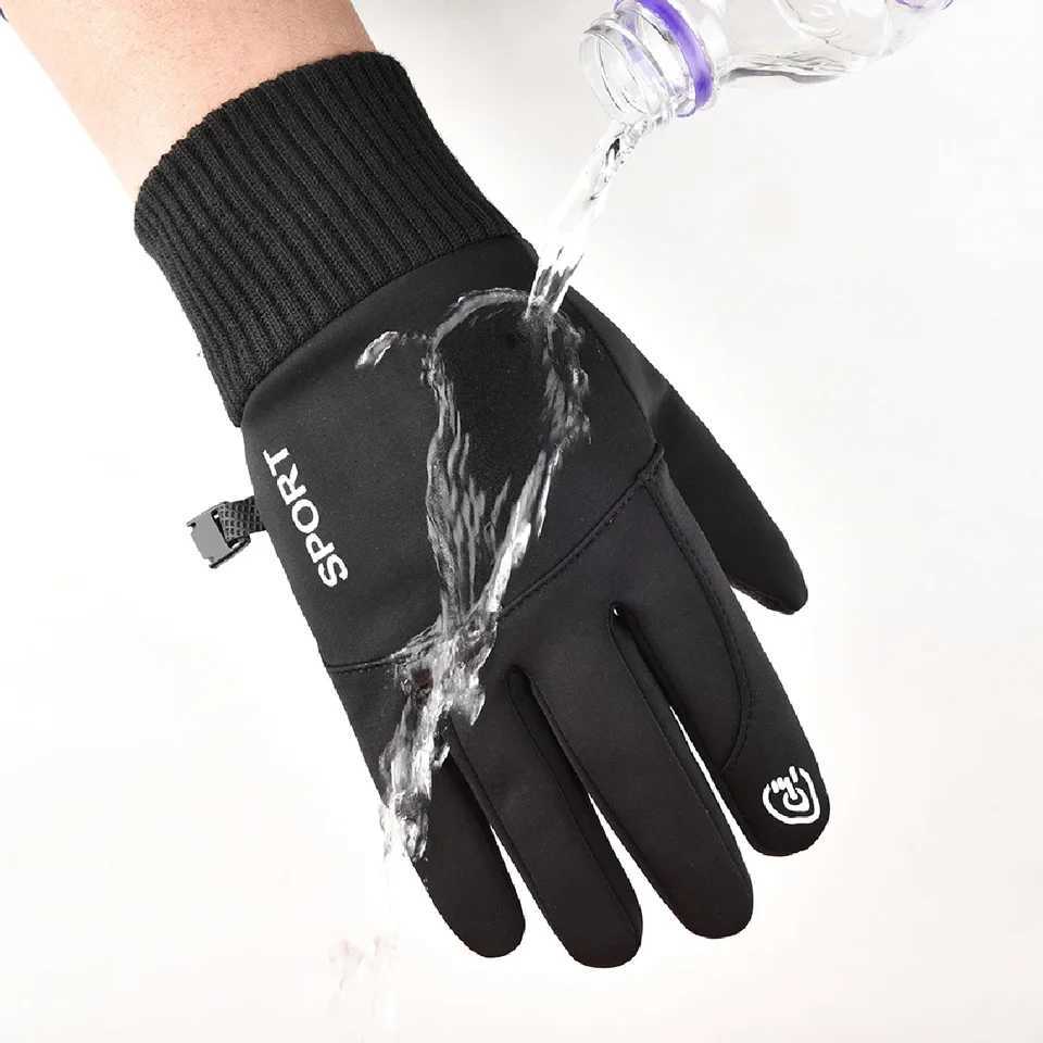 Winter waterproof womens Gs touch screen windproof sports fishing driving motorcycle skiing anti-skid warm bicycle mens Gs W241026
