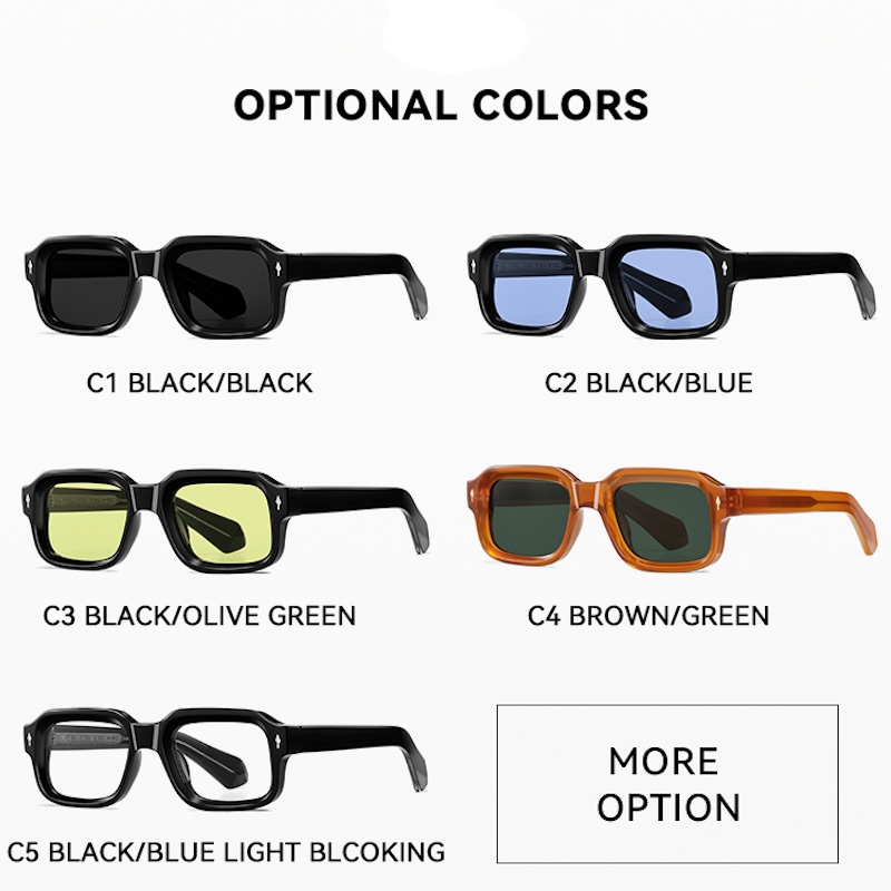 Oval Polarized Sunglasses Men Sun Glasses Women Retro TR90 Vintage Punk Clear Gradient Shades fashion Rivets Driving Fishing small frame square S177 I