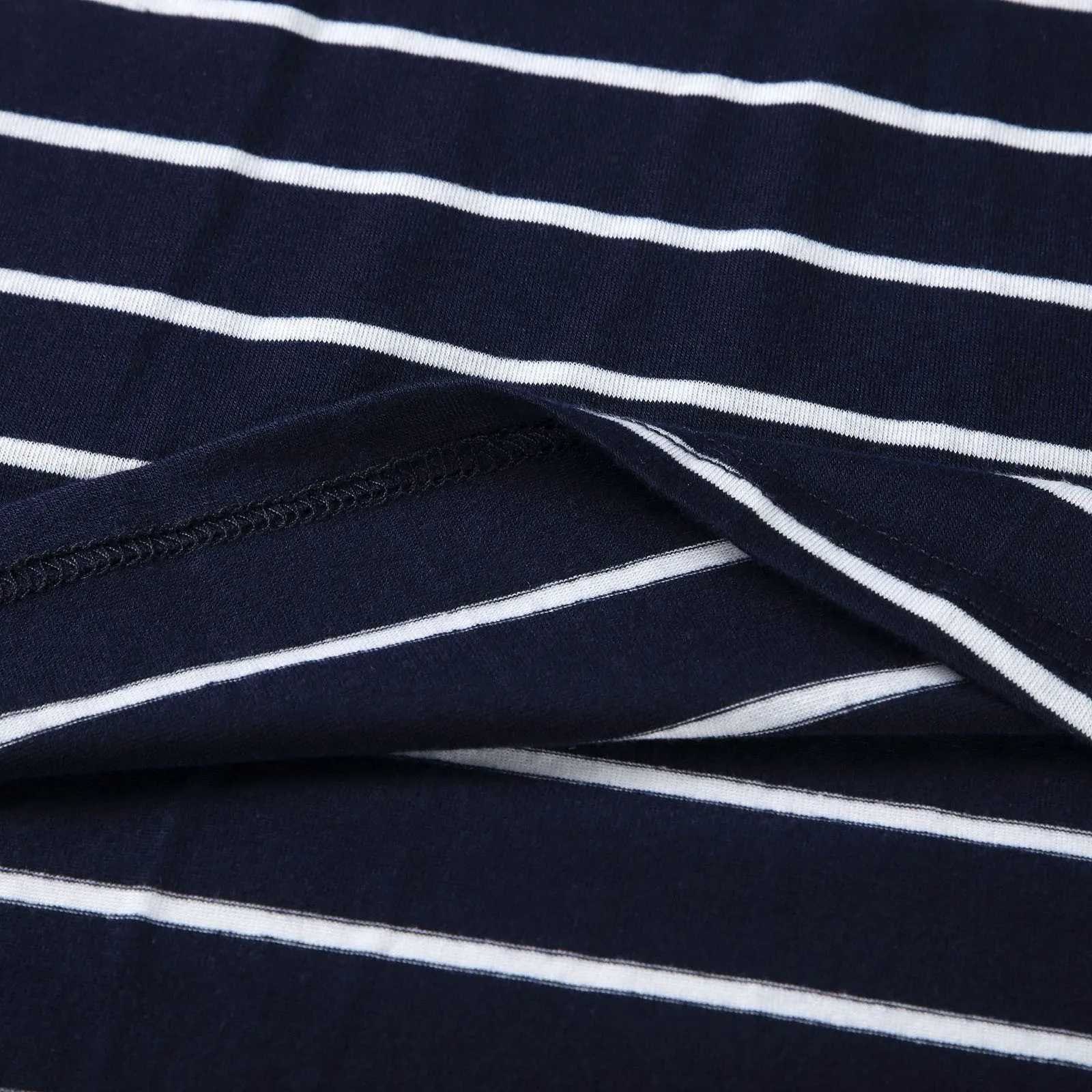 Womens summer short sleeved striped printed dress for pregnant women used for breastfeeding belt dress used for womens photography W241026