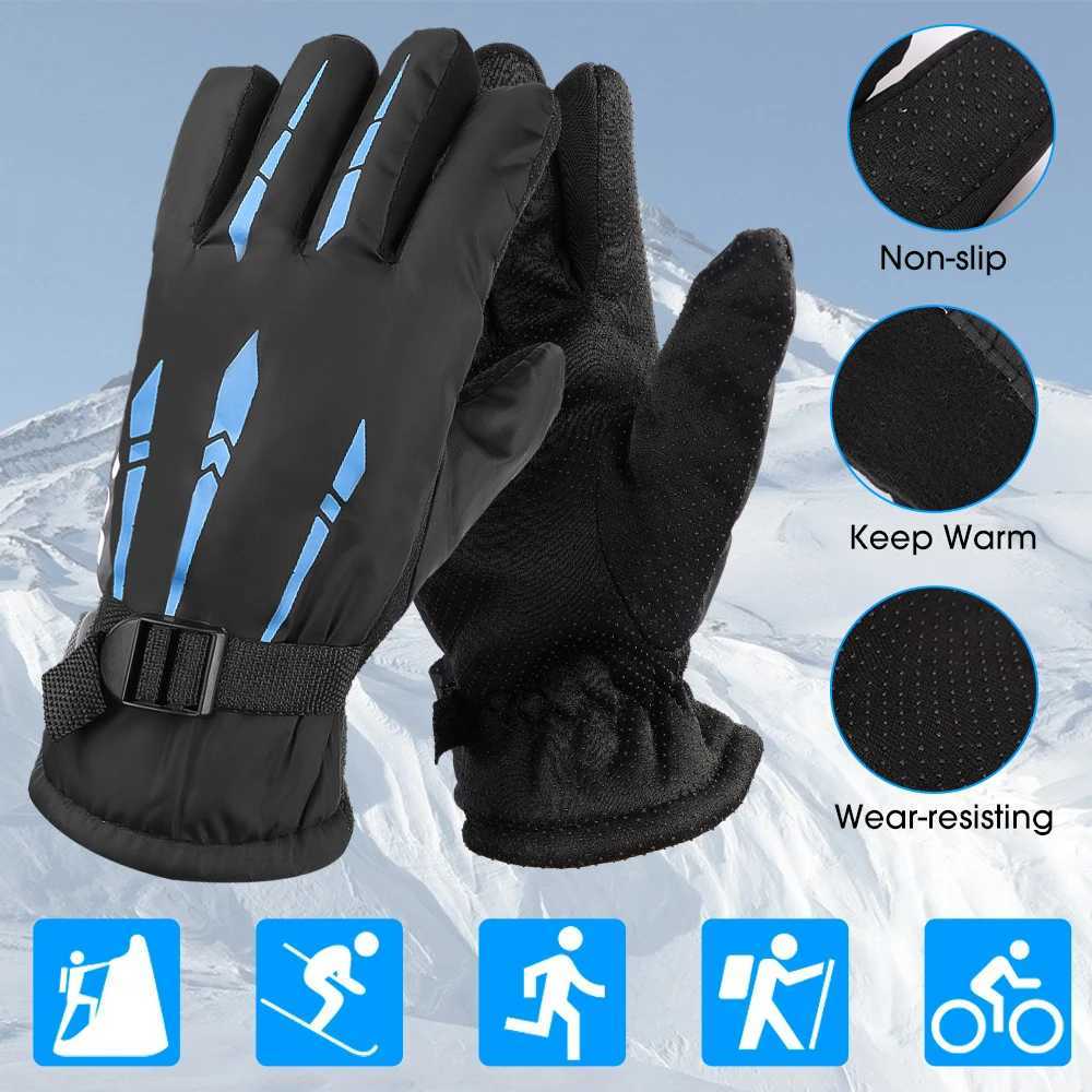 Winter Cycling Gs Mens Outdoor Waterproof Skiing Motorcycle Warm Thick Gloves Anti slip Gs Hot Sports Gs W241026