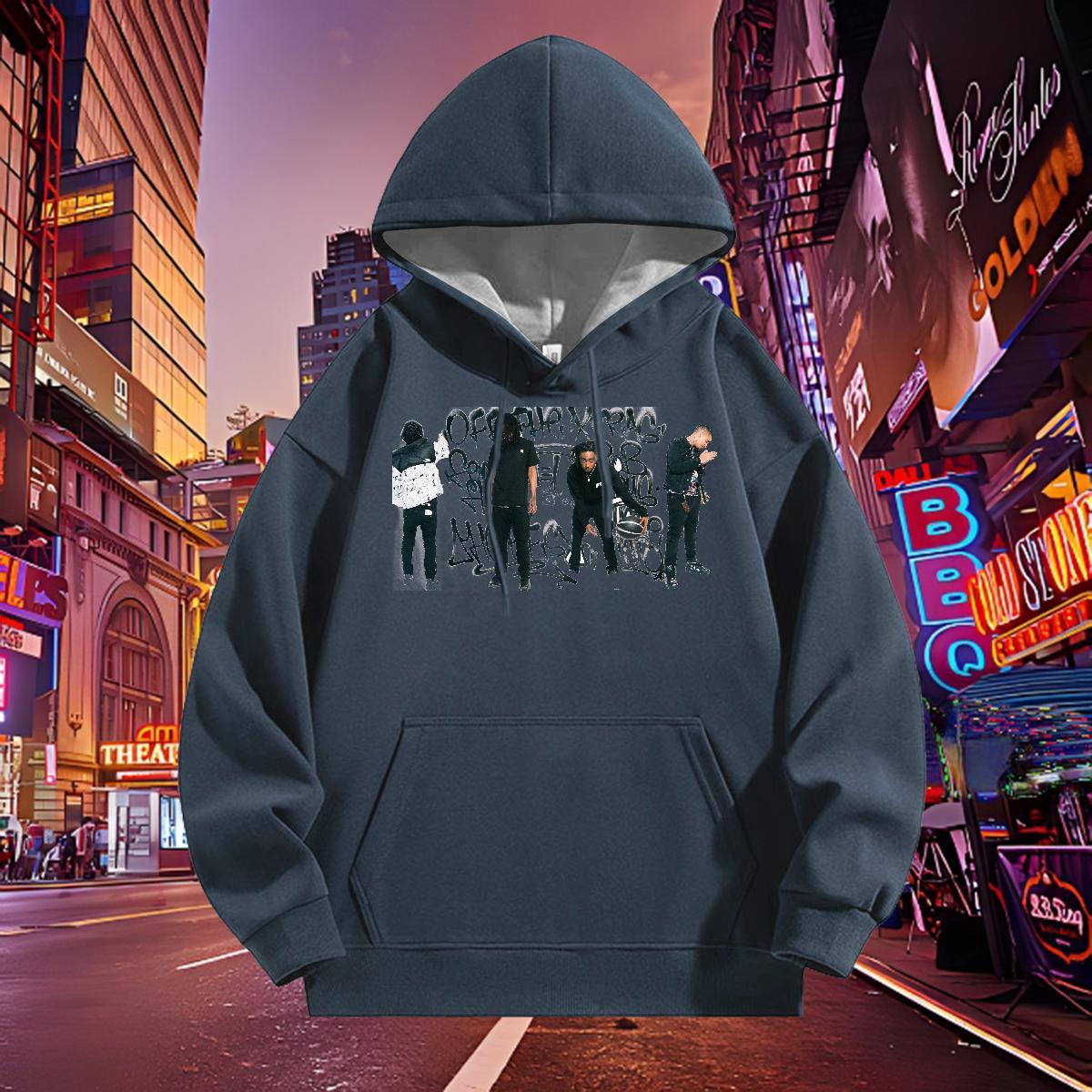 2024 Autumn Winter Men Hoodie Drawstring Long Sleeve Soft Hoodie for Man Woman Customized Tops Hoody High Street Hip Hop Thick Plush